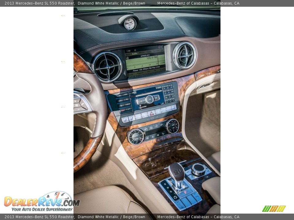 2013 Mercedes-Benz SL 550 Roadster Diamond White Metallic / Beige/Brown Photo #5