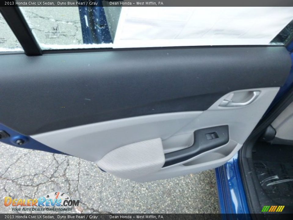 2013 Honda Civic LX Sedan Dyno Blue Pearl / Gray Photo #15