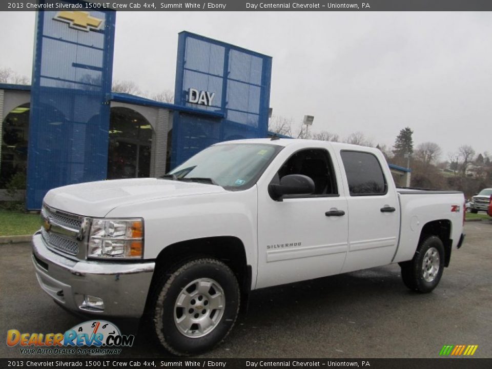 2013 Chevrolet Silverado 1500 LT Crew Cab 4x4 Summit White / Ebony Photo #1