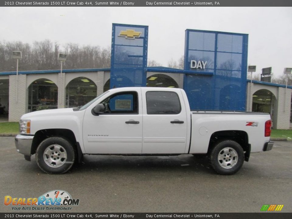 2013 Chevrolet Silverado 1500 LT Crew Cab 4x4 Summit White / Ebony Photo #2
