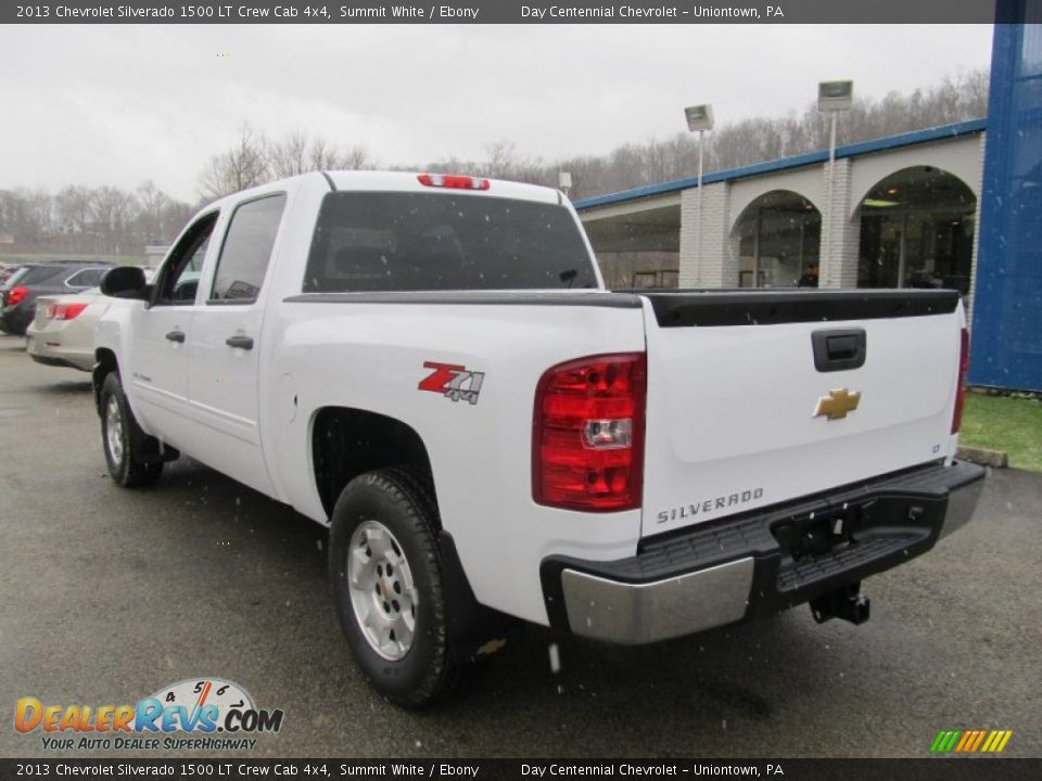 2013 Chevrolet Silverado 1500 LT Crew Cab 4x4 Summit White / Ebony Photo #4