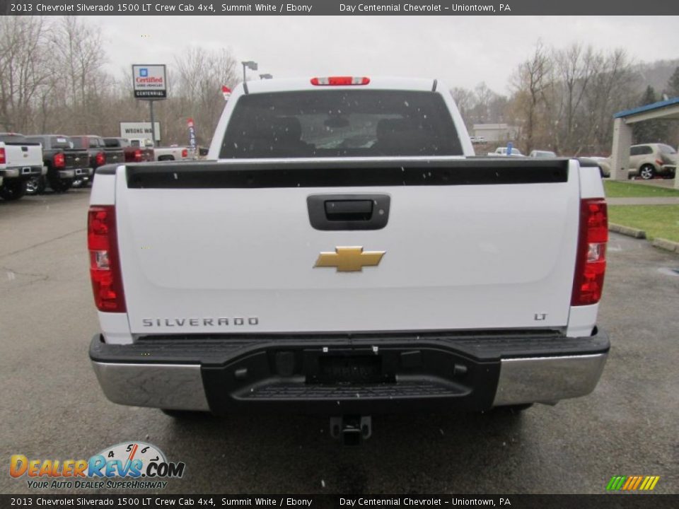 2013 Chevrolet Silverado 1500 LT Crew Cab 4x4 Summit White / Ebony Photo #5