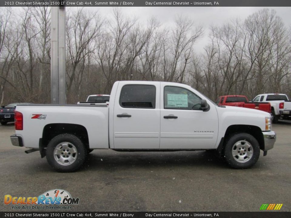 2013 Chevrolet Silverado 1500 LT Crew Cab 4x4 Summit White / Ebony Photo #8
