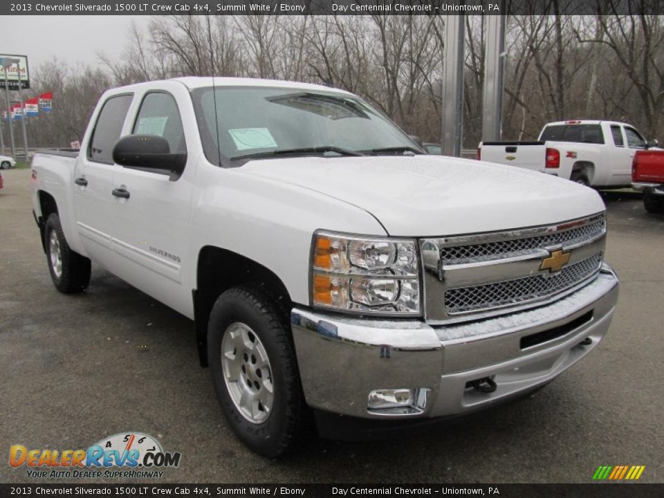 2013 Chevrolet Silverado 1500 LT Crew Cab 4x4 Summit White / Ebony Photo #9