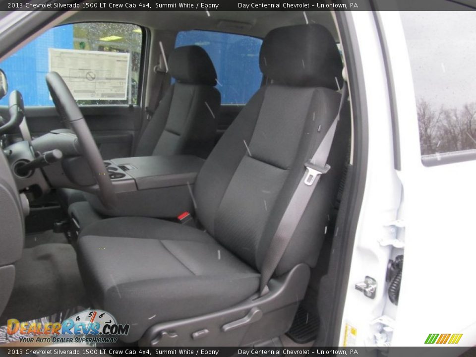 2013 Chevrolet Silverado 1500 LT Crew Cab 4x4 Summit White / Ebony Photo #13