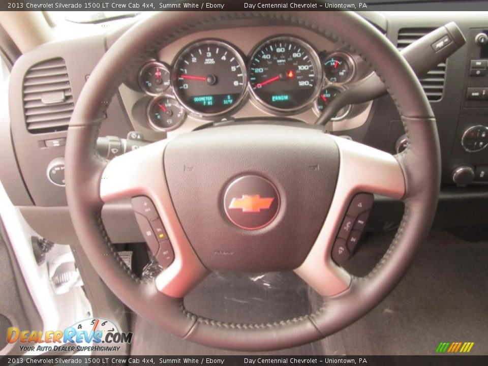 2013 Chevrolet Silverado 1500 LT Crew Cab 4x4 Summit White / Ebony Photo #15