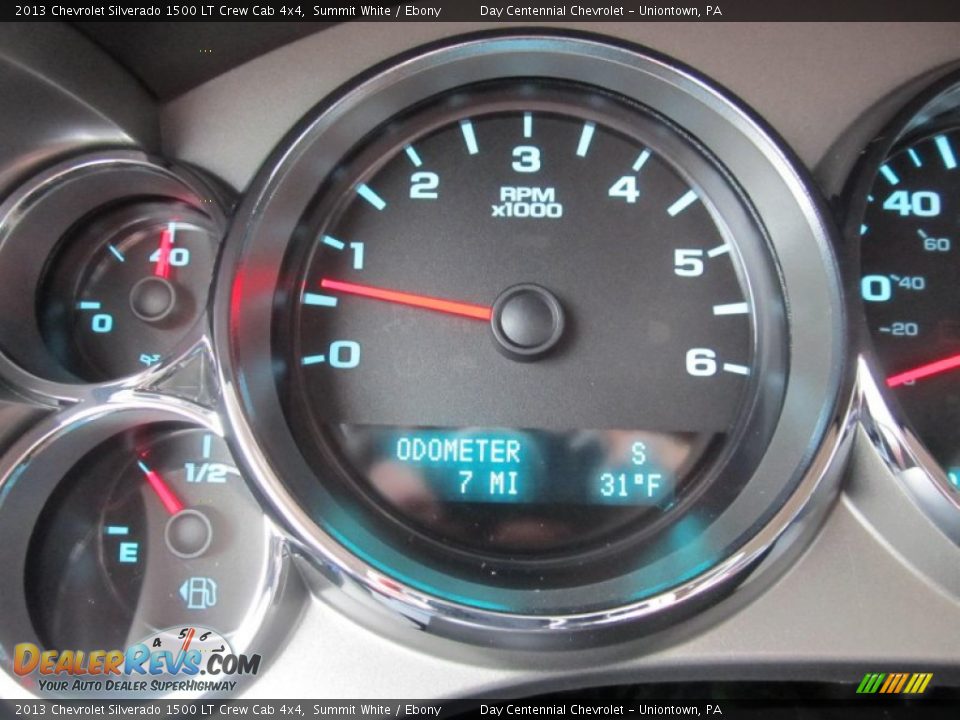 2013 Chevrolet Silverado 1500 LT Crew Cab 4x4 Summit White / Ebony Photo #20