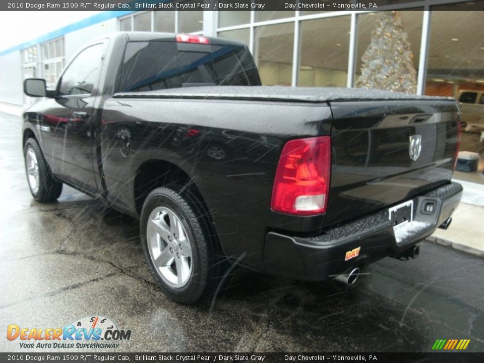 2010 Dodge Ram 1500 R/T Regular Cab Brilliant Black Crystal Pearl / Dark Slate Gray Photo #6