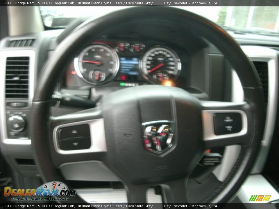 2010 Dodge Ram 1500 R/T Regular Cab Brilliant Black Crystal Pearl / Dark Slate Gray Photo #10