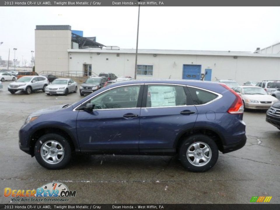 2013 Honda CR-V LX AWD Twilight Blue Metallic / Gray Photo #1