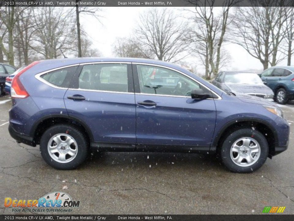 2013 Honda CR-V LX AWD Twilight Blue Metallic / Gray Photo #5