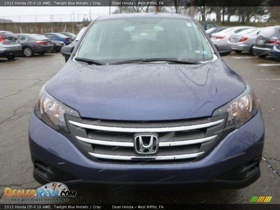 2013 Honda CR-V LX AWD Twilight Blue Metallic / Gray Photo #7