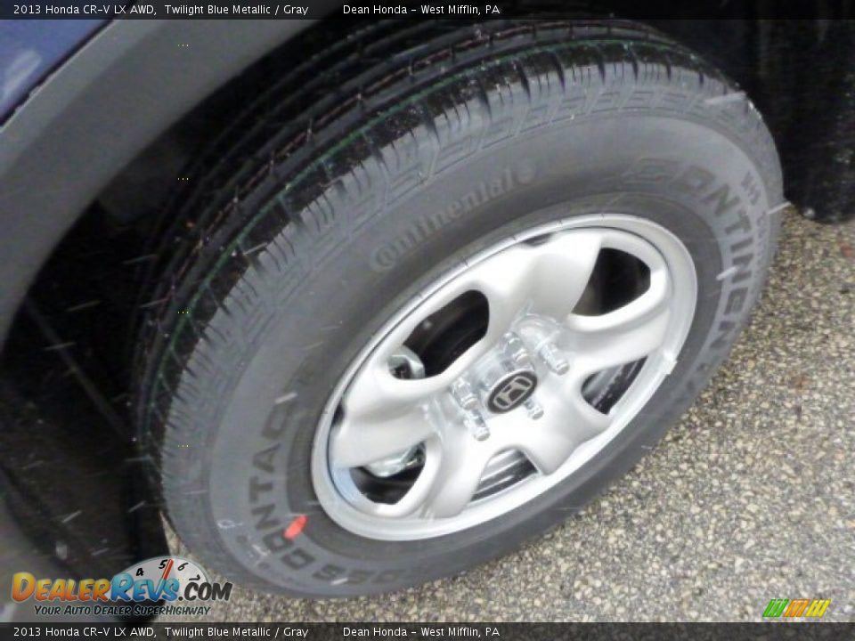 2013 Honda CR-V LX AWD Twilight Blue Metallic / Gray Photo #9
