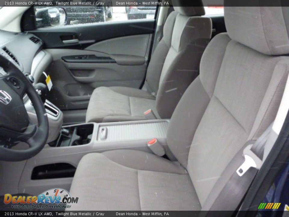 2013 Honda CR-V LX AWD Twilight Blue Metallic / Gray Photo #10