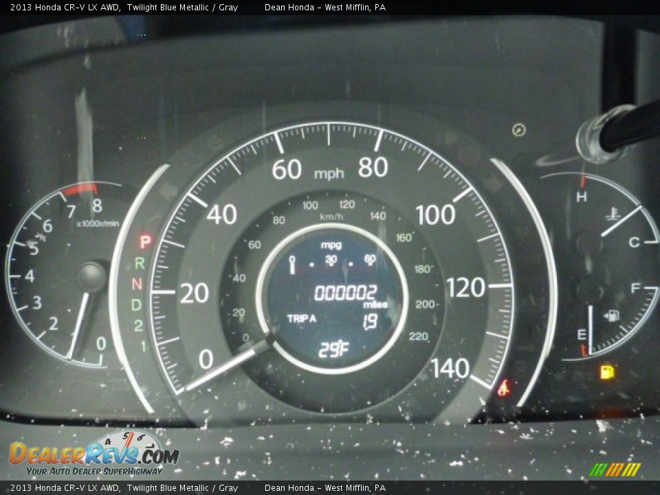 2013 Honda CR-V LX AWD Twilight Blue Metallic / Gray Photo #19