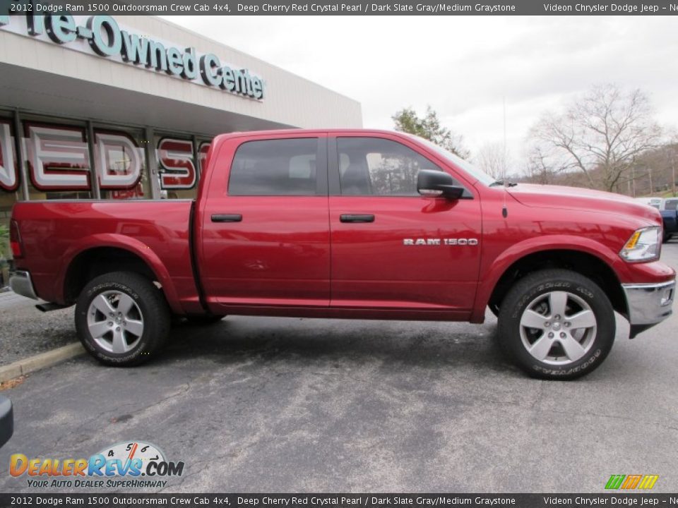 Deep Cherry Red Crystal Pearl 2012 Dodge Ram 1500 Outdoorsman Crew Cab 4x4 Photo #5