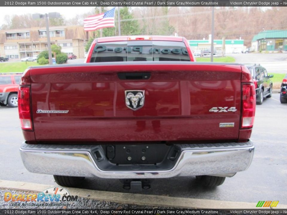 2012 Dodge Ram 1500 Outdoorsman Crew Cab 4x4 Deep Cherry Red Crystal Pearl / Dark Slate Gray/Medium Graystone Photo #7