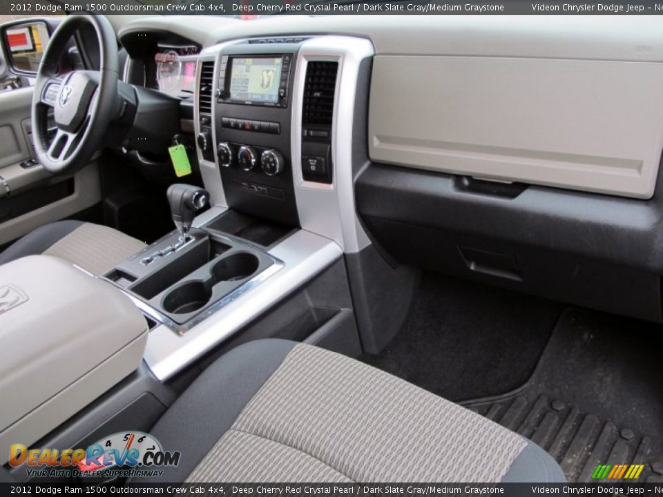 2012 Dodge Ram 1500 Outdoorsman Crew Cab 4x4 Deep Cherry Red Crystal Pearl / Dark Slate Gray/Medium Graystone Photo #16