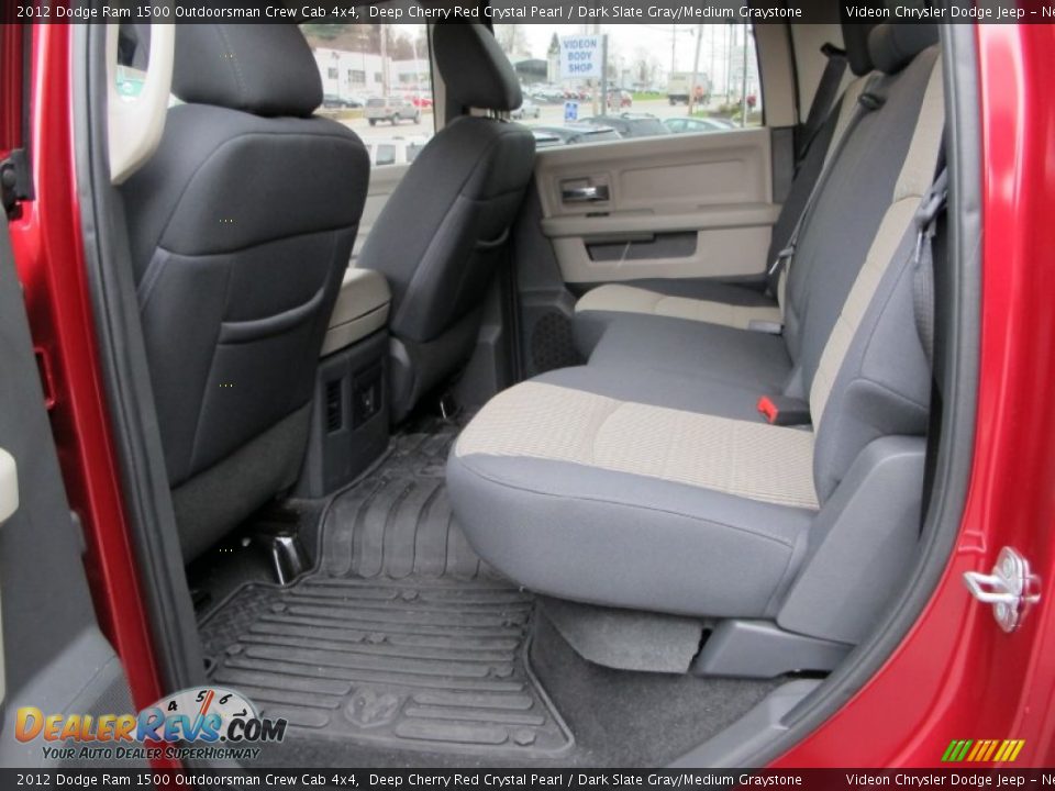 Rear Seat of 2012 Dodge Ram 1500 Outdoorsman Crew Cab 4x4 Photo #19