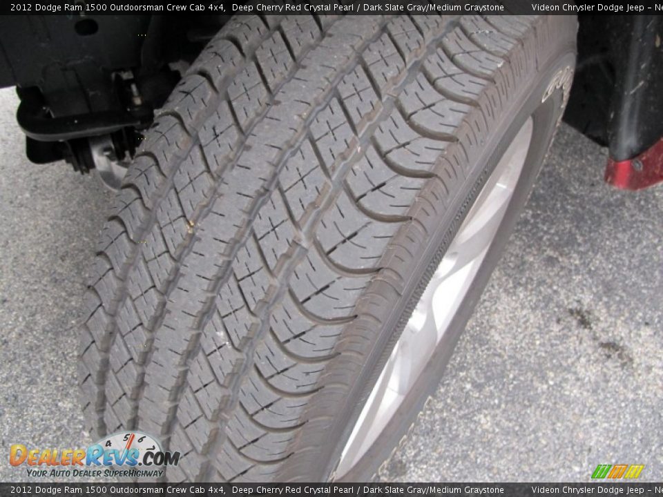 2012 Dodge Ram 1500 Outdoorsman Crew Cab 4x4 Deep Cherry Red Crystal Pearl / Dark Slate Gray/Medium Graystone Photo #23
