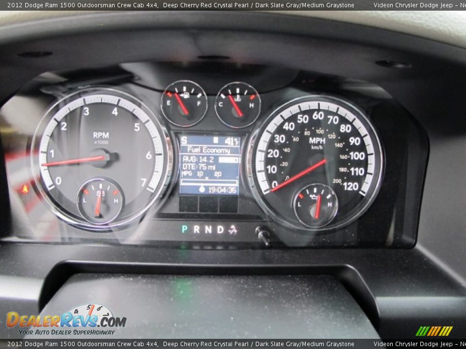 2012 Dodge Ram 1500 Outdoorsman Crew Cab 4x4 Deep Cherry Red Crystal Pearl / Dark Slate Gray/Medium Graystone Photo #26