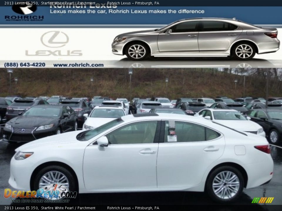 2013 Lexus ES 350 Starfire White Pearl / Parchment Photo #1