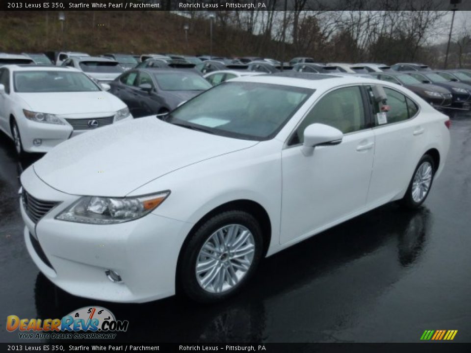 2013 Lexus ES 350 Starfire White Pearl / Parchment Photo #8