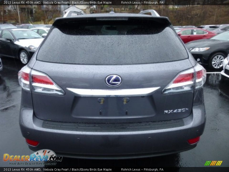 2013 Lexus RX 450h AWD Nebula Gray Pearl / Black/Ebony Birds Eye Maple Photo #3