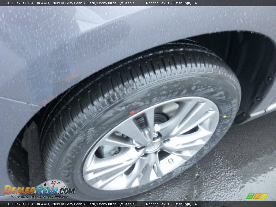 2013 Lexus RX 450h AWD Nebula Gray Pearl / Black/Ebony Birds Eye Maple Photo #9