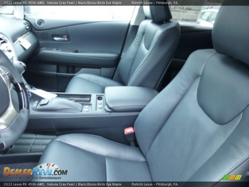 2013 Lexus RX 450h AWD Nebula Gray Pearl / Black/Ebony Birds Eye Maple Photo #10