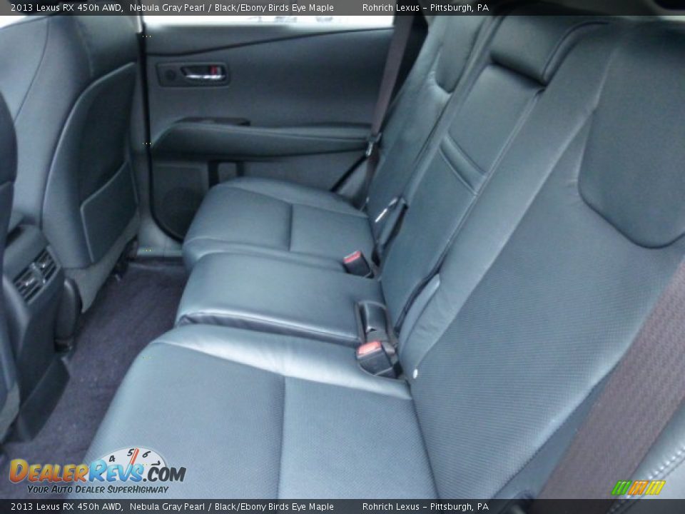 2013 Lexus RX 450h AWD Nebula Gray Pearl / Black/Ebony Birds Eye Maple Photo #11
