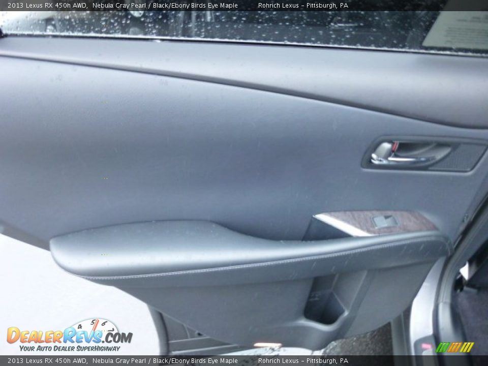 2013 Lexus RX 450h AWD Nebula Gray Pearl / Black/Ebony Birds Eye Maple Photo #13