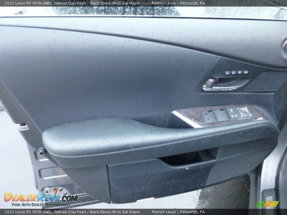2013 Lexus RX 450h AWD Nebula Gray Pearl / Black/Ebony Birds Eye Maple Photo #14