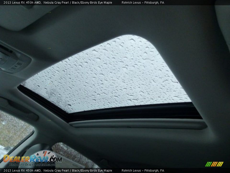 2013 Lexus RX 450h AWD Nebula Gray Pearl / Black/Ebony Birds Eye Maple Photo #15