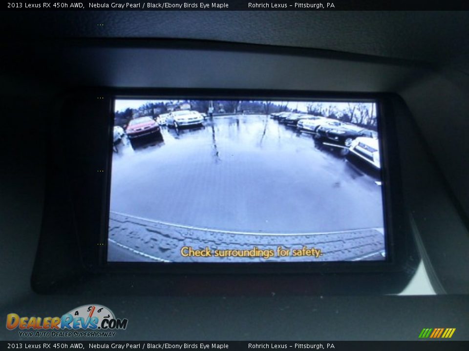 2013 Lexus RX 450h AWD Nebula Gray Pearl / Black/Ebony Birds Eye Maple Photo #17