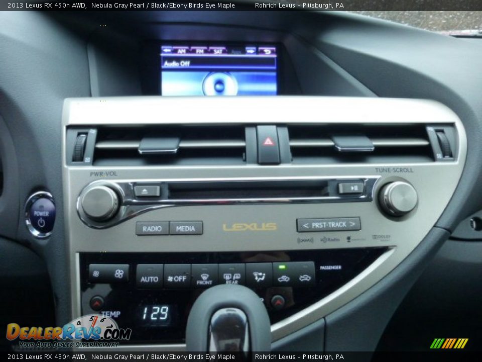 2013 Lexus RX 450h AWD Nebula Gray Pearl / Black/Ebony Birds Eye Maple Photo #18