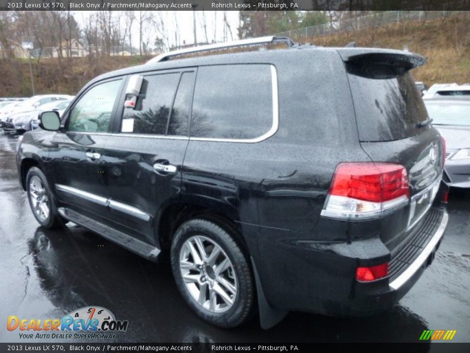 2013 Lexus LX 570 Black Onyx / Parchment/Mahogany Accents Photo #2