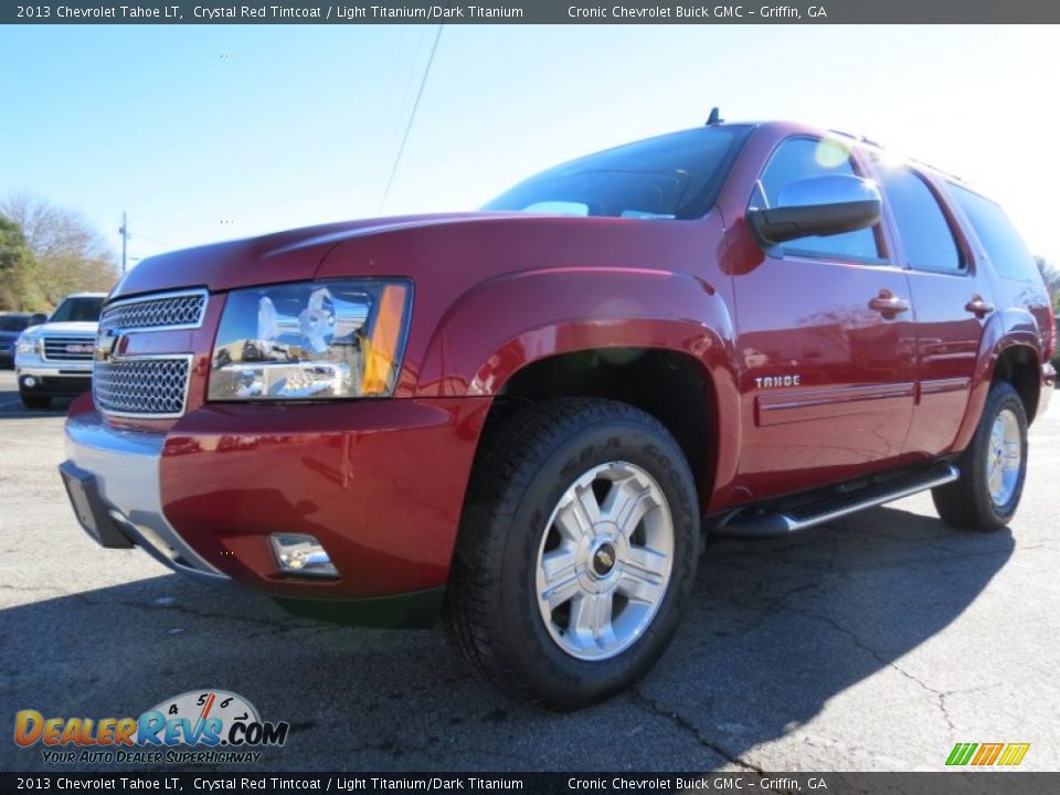 2013 Chevrolet Tahoe LT Crystal Red Tintcoat / Light Titanium/Dark Titanium Photo #3