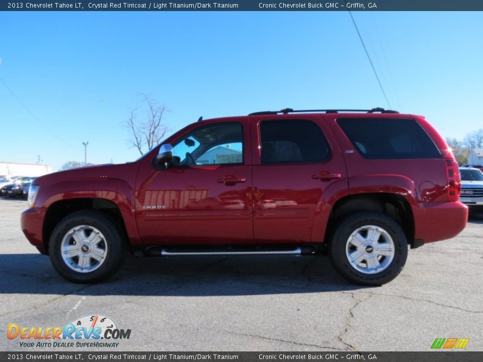 2013 Chevrolet Tahoe LT Crystal Red Tintcoat / Light Titanium/Dark Titanium Photo #4