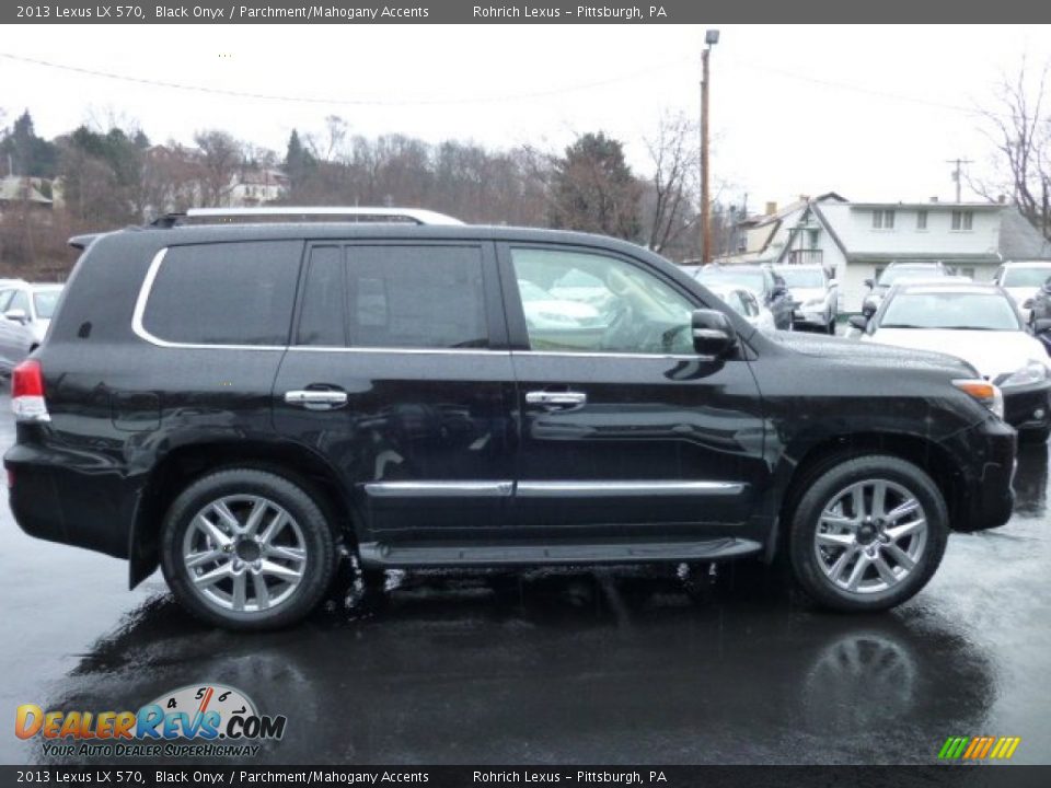 2013 Lexus LX 570 Black Onyx / Parchment/Mahogany Accents Photo #5