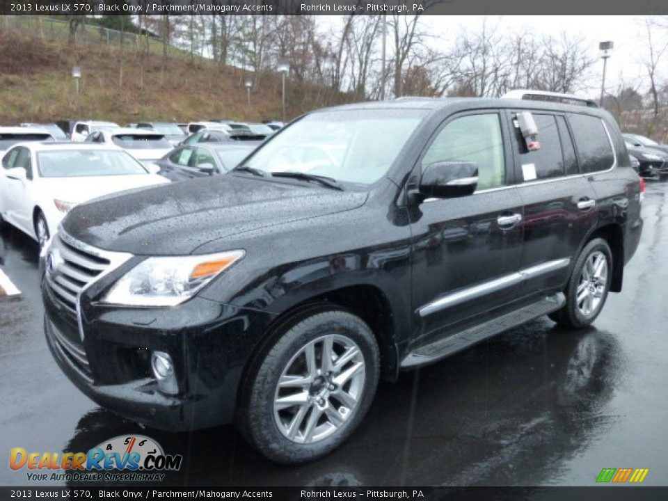 2013 Lexus LX 570 Black Onyx / Parchment/Mahogany Accents Photo #8