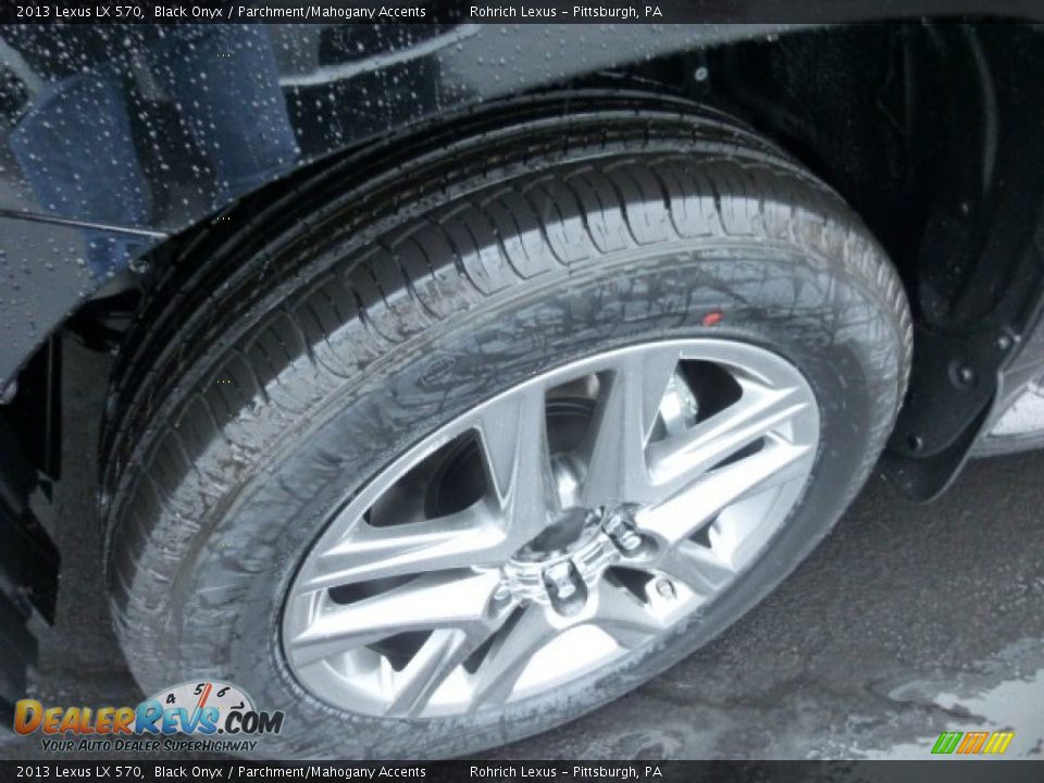 2013 Lexus LX 570 Black Onyx / Parchment/Mahogany Accents Photo #9