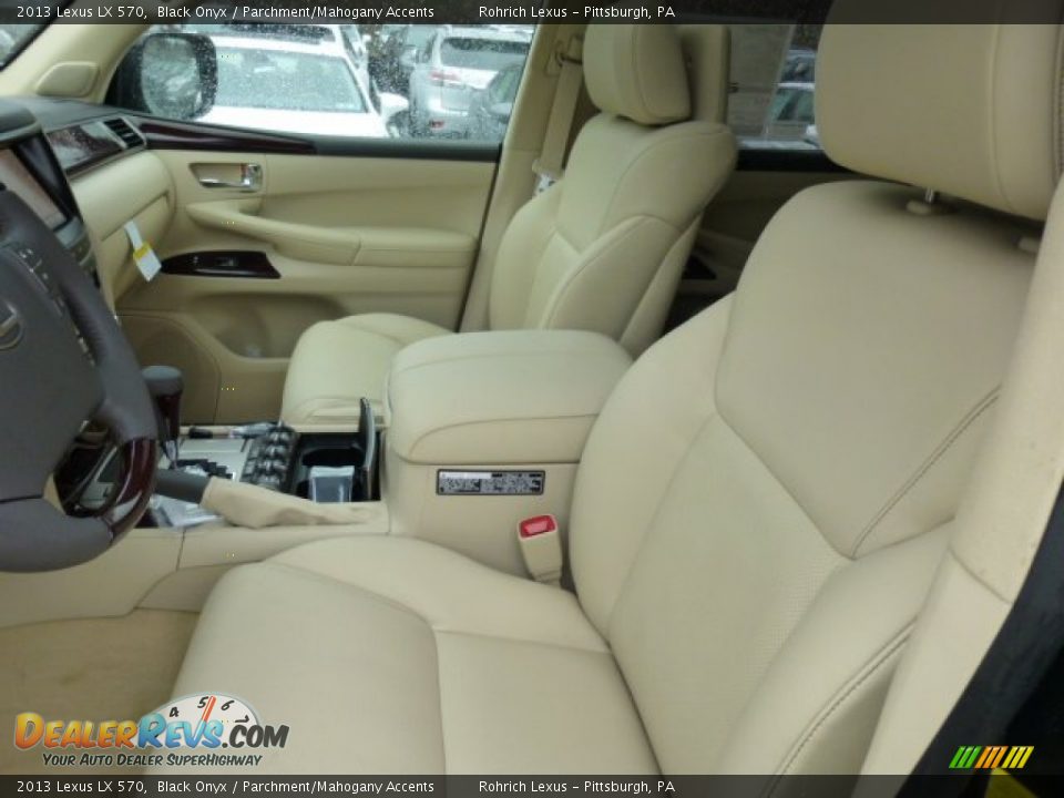 2013 Lexus LX 570 Black Onyx / Parchment/Mahogany Accents Photo #10
