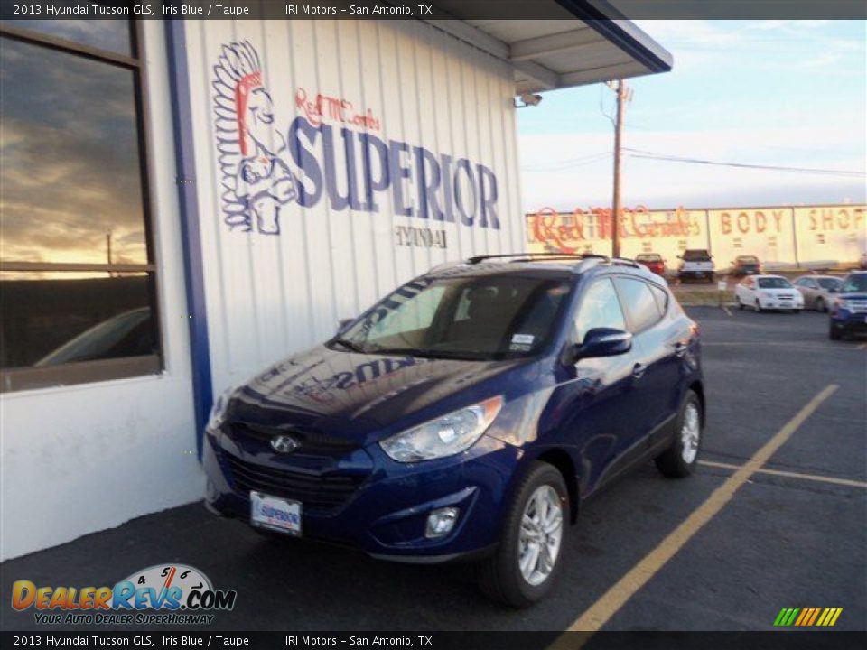 2013 Hyundai Tucson GLS Iris Blue / Taupe Photo #1