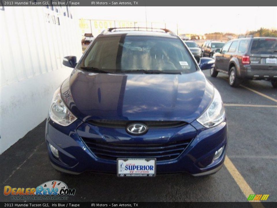 2013 Hyundai Tucson GLS Iris Blue / Taupe Photo #2