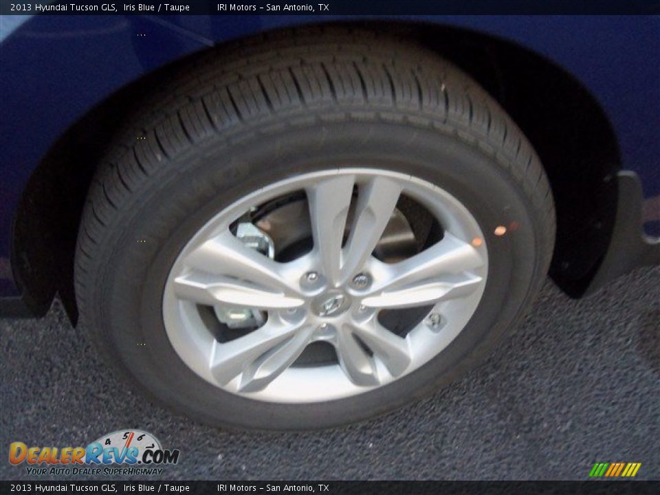 2013 Hyundai Tucson GLS Iris Blue / Taupe Photo #3