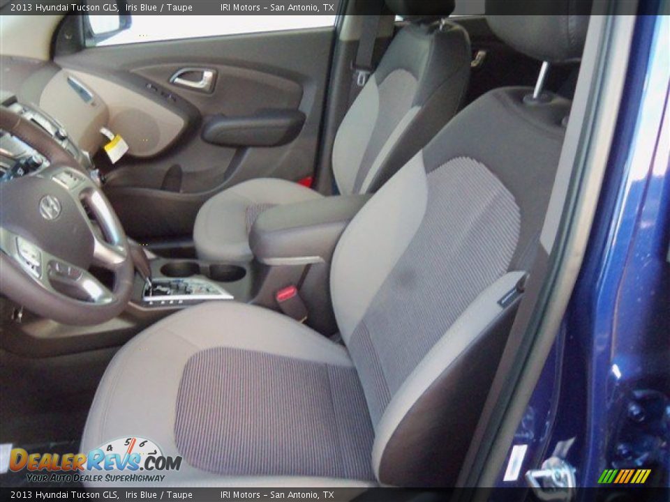 2013 Hyundai Tucson GLS Iris Blue / Taupe Photo #10