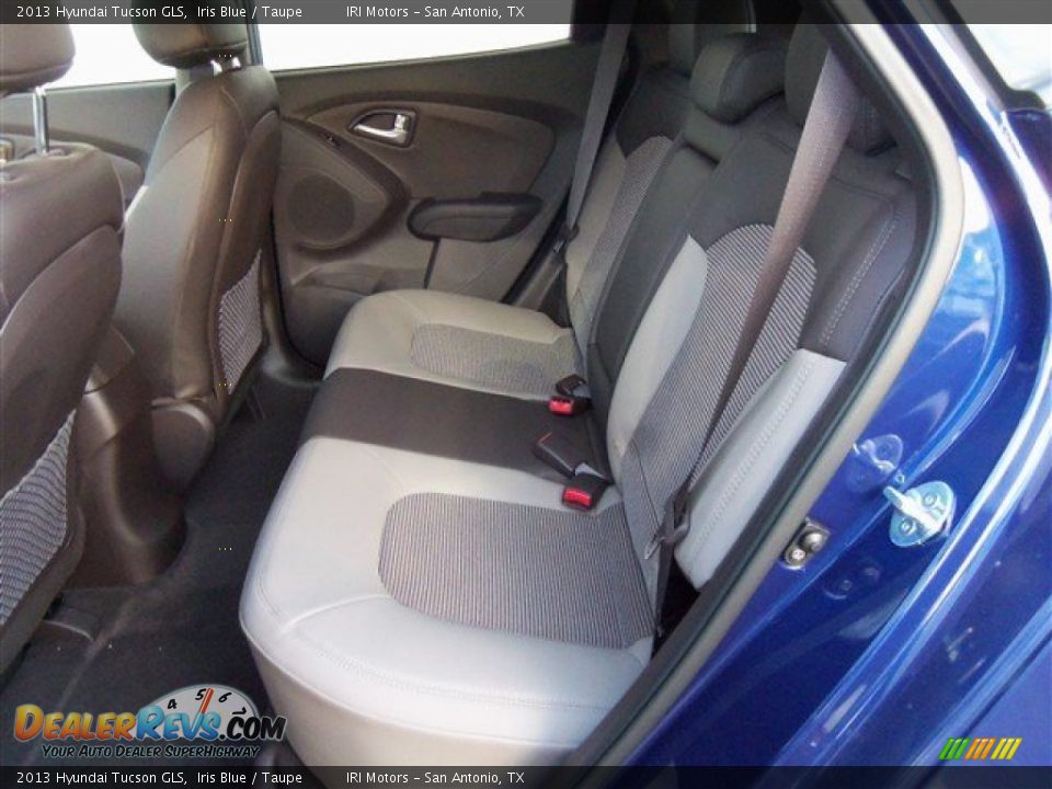 2013 Hyundai Tucson GLS Iris Blue / Taupe Photo #12