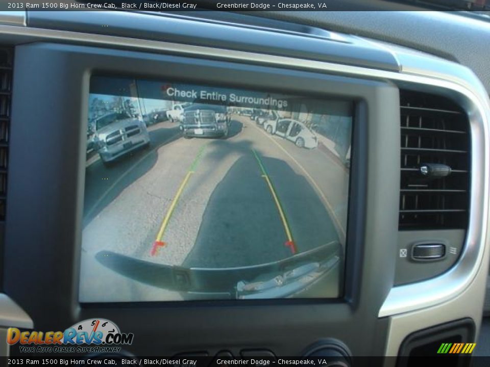 2013 Ram 1500 Big Horn Crew Cab Black / Black/Diesel Gray Photo #8