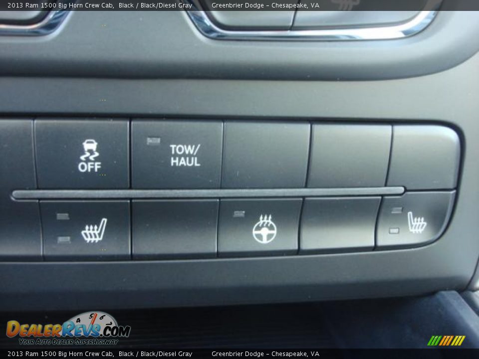 2013 Ram 1500 Big Horn Crew Cab Black / Black/Diesel Gray Photo #10
